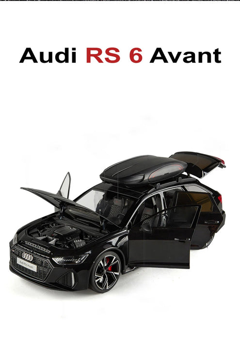 1/18 AUDI RS6 Avant Alloy Die Cast Toy Car Model Sound and Light Children's Toy Collectibles Birthday gift