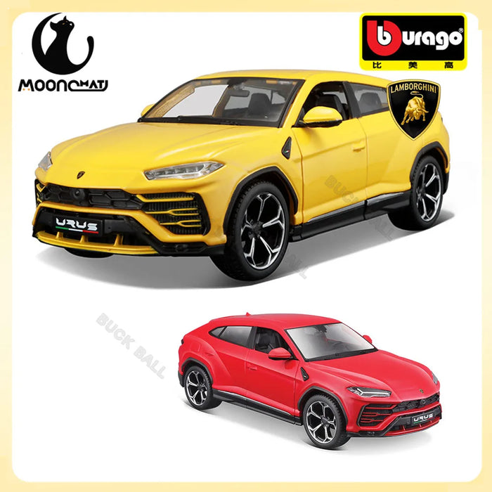 Bburago 1:24 Lamborghini Urus Red Model Super Alloy Car Die Cast Sports Car Collection Toy Luxury Vehicle Boy Birthday Gift