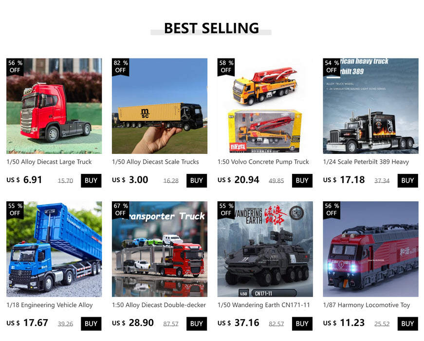 1/50 Alloy Diecast Scale Trucks Toy Car Models Removable Engineering Transport Container Metal Toy Truck Pull Back Toys for Boys
