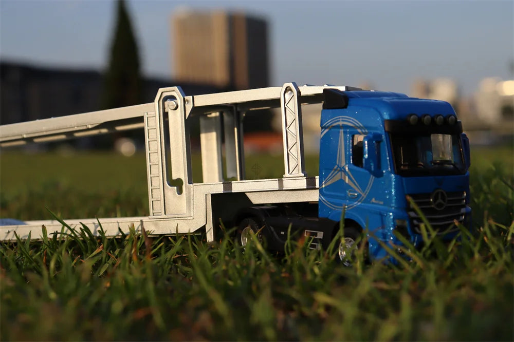 1/50 Alloy Diecast Scale Trucks Toy Car Models Removable Engineering Transport Container Metal Toy Truck Pull Back Toys for Boys
