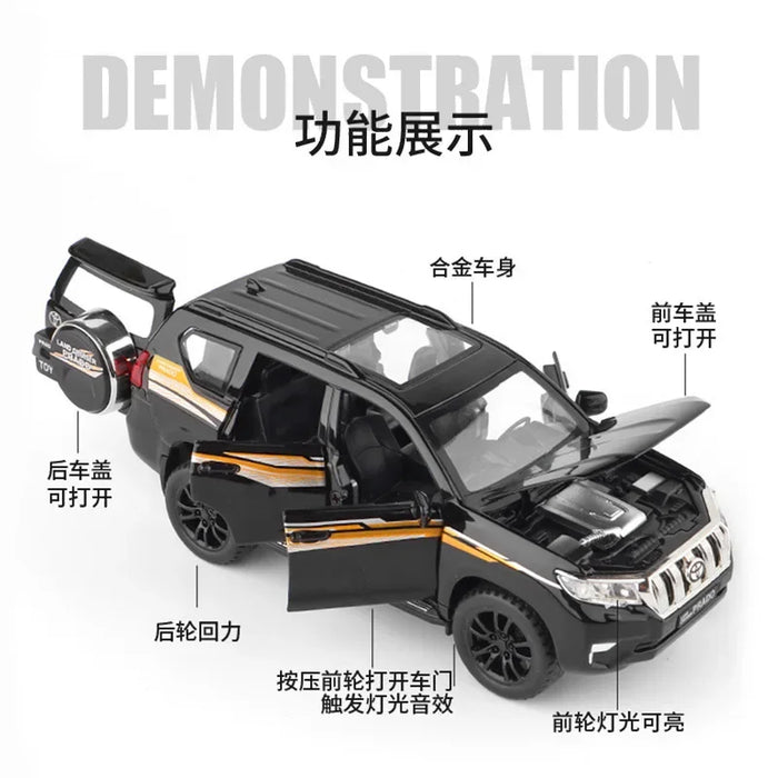1:32 Toyota LAND CRUISER Prado SUV High Simulation Diecast Car Metal Alloy Model Car Children's toys collection gifts A176