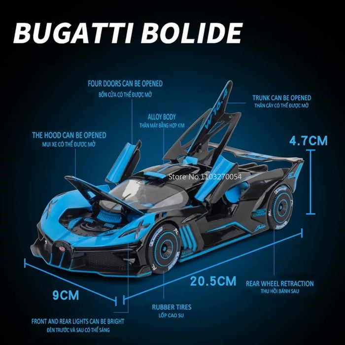 1/24 Bugatti Bolide Alloy Super Sport