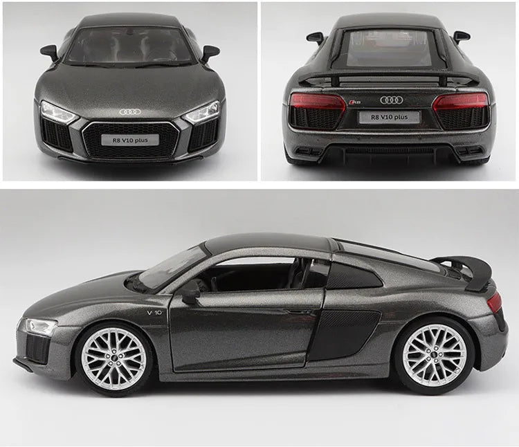 Maisto 1:24 Audi R8 V10Plus Model  Alloy Car Audi R8 Die Cast Sports Car Collection Luxury Vehicle Ornament Boy Birthday Gift