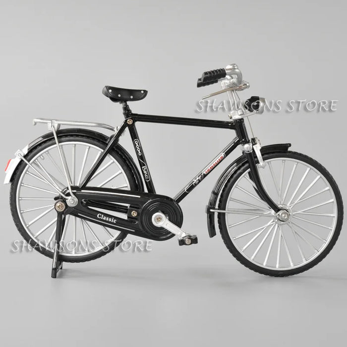 1:10 Scale Diecast Metal Bicycle Toys Vintage Urban City Bike