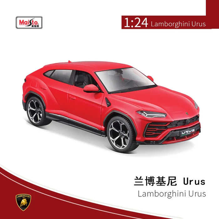 Bburago 1:24 Lamborghini Urus Red Model Super Alloy Car Die Cast Sports Car Collection Toy Luxury Vehicle Boy Birthday Gift