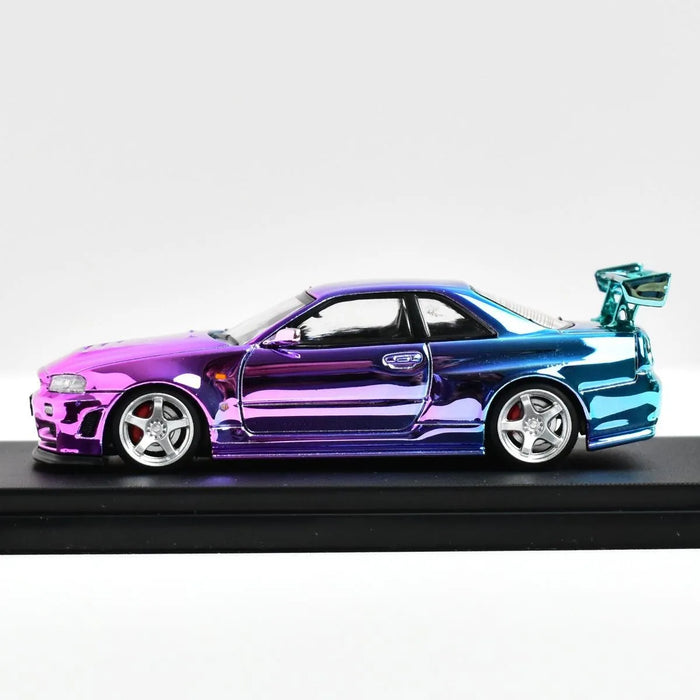 Fuji 1:64 Car Skyline GT-R R34 Nismo Z-Tune alloy model car