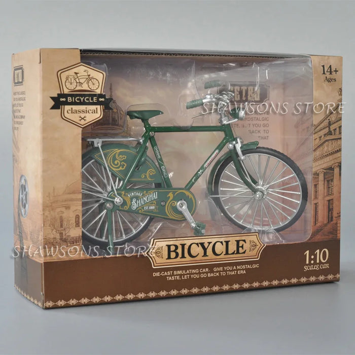 1:10 Scale Diecast Metal Bicycle Toys Vintage Urban City Bike