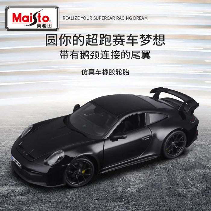 Maisto Porsche 911GT3 2022 Car Model 1:18 PORSHCE Classic Super Sports Car Alloy Luxury Vehicle Diecast Model Kid Toy Gifts