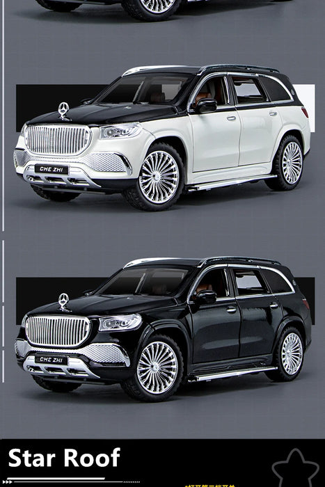 1:24 Maybach GLS GLS600 Alloy Luxy Car Model Simulation Diecasts Metal Toy Vehicles Car Model Sound and Light Childrens Toy Gift