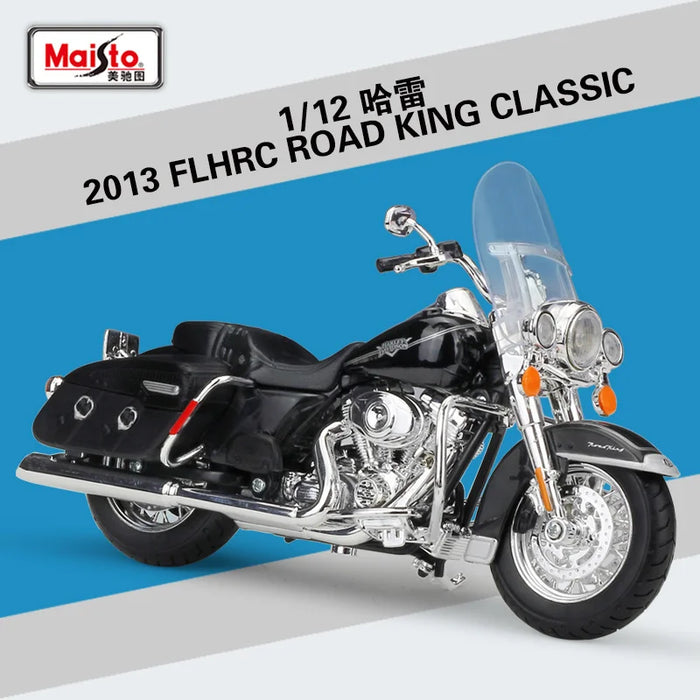 Maisto 1:12 Harley 2013 FLHRC Road King Classic Alloy Travel Motorcycle Model Diecast Classic Street Motorcycle Model Kids Gifts