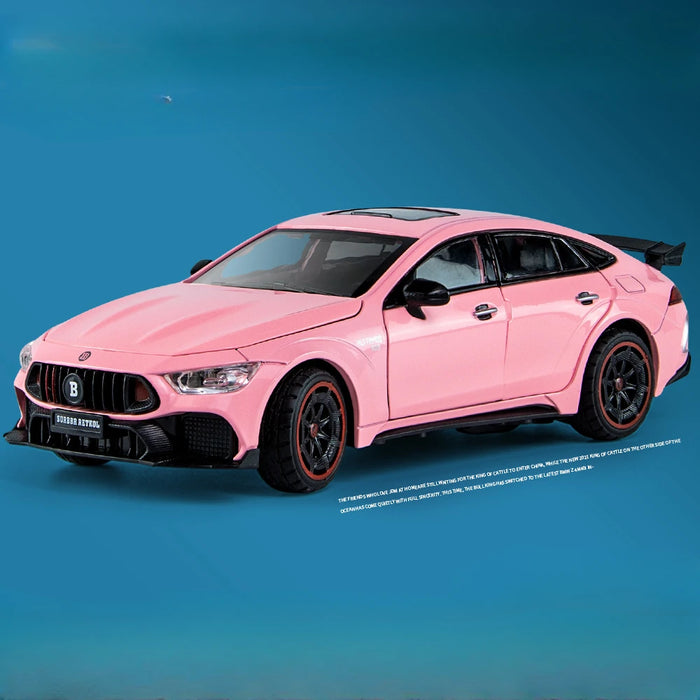 1/24 Scale Babos 900 AMG GT63 Toy Sport Car Model Alloy Diecast Kids Toy Sound Light Pull Back Model Car for Boys Birthday Gifts