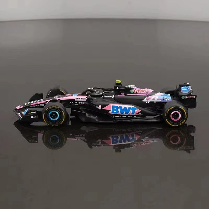 New Bburago 1:43 BWT Alpine F1 Team A524 2024 #31 Esteban Ocon #10 Pierre Gasly  Alloy Car Die Cast Model FORMULA 1 Racing Car