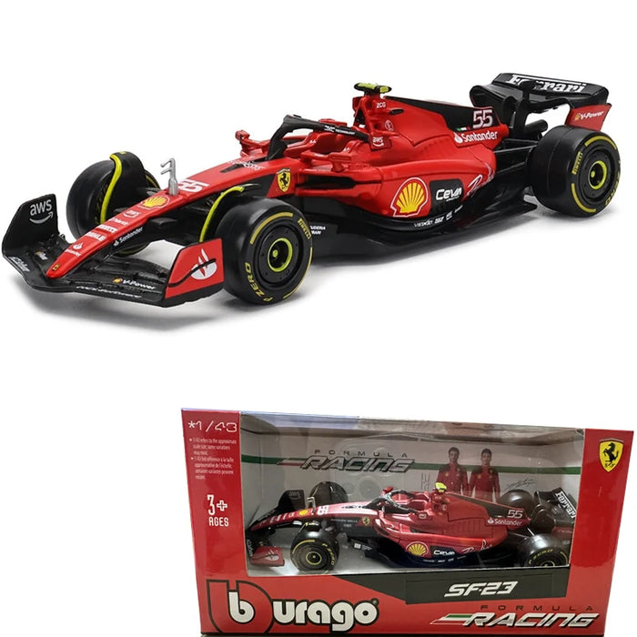 Bburago 1:43 F1 New Aston Martin F1 #14 Alonso Alloy Car Red Bull TAG Heuer RB19 Miami GP Die Cast Model Toy Collectiblz McLaren
