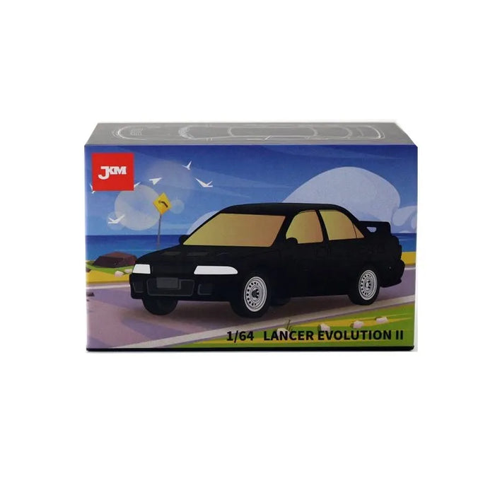 1:64 Mitsubishi Lancer Evolution Ⅱ EVO 2 Toy Car 1/64 JKM Diecast Metal Super Sport Vehicle Model Miniature Collection Gift