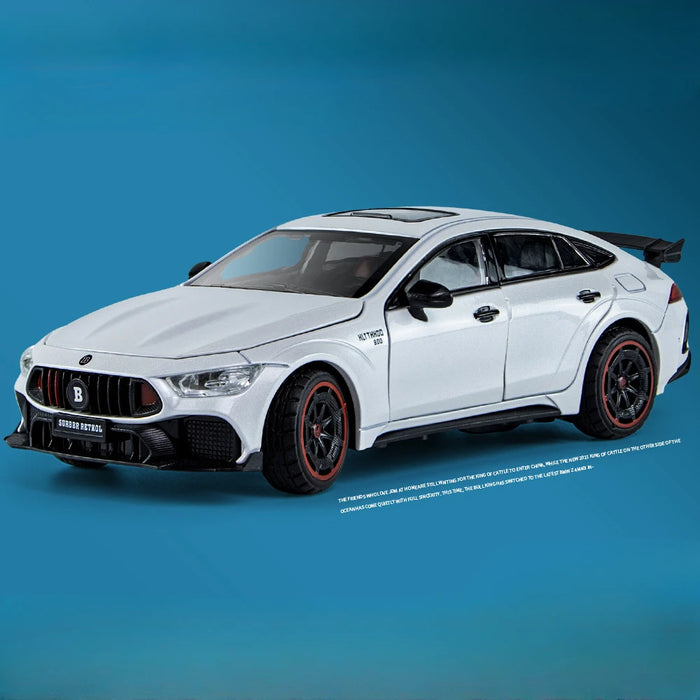 1/24 Scale Babos 900 AMG GT63 Toy Sport Car Model Alloy Diecast Kids Toy Sound Light Pull Back Model Car for Boys Birthday Gifts