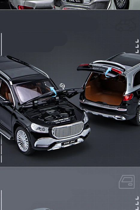 1:24 Maybach GLS GLS600 Alloy Luxy Car Model Simulation Diecasts Metal Toy Vehicles Car Model Sound and Light Childrens Toy Gift
