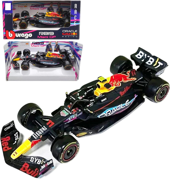 Bburago 1:43 F1 New Aston Martin F1 #14 Alonso Alloy Car Red Bull TAG Heuer RB19 Miami GP Die Cast Model Toy Collectiblz McLaren