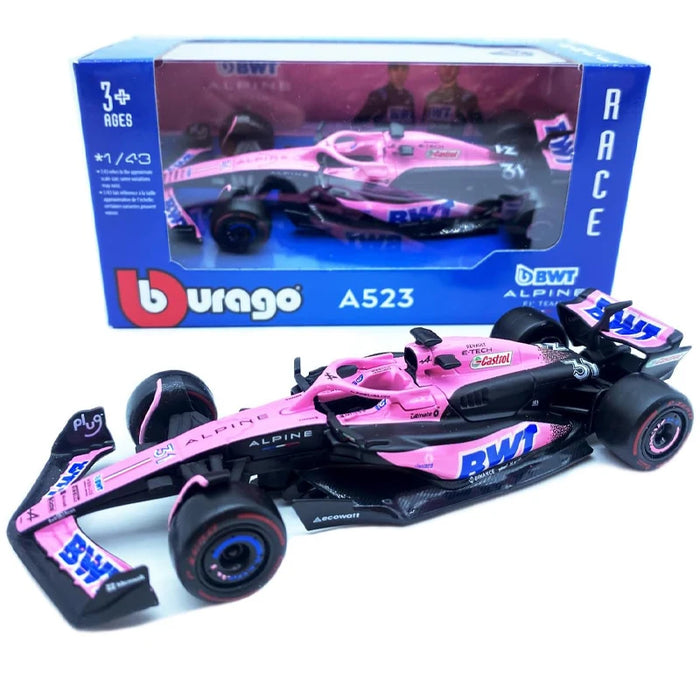 Bburago 1:43 F1 New Aston Martin F1 #14 Alonso Alloy Car Red Bull TAG Heuer RB19 Miami GP Die Cast Model Toy Collectiblz McLaren