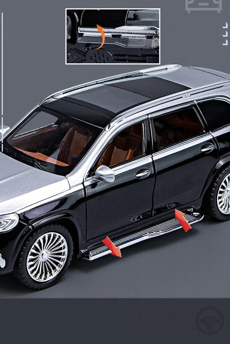 1:24 Maybach GLS GLS600 Alloy Luxy Car Model Simulation Diecasts Metal Toy Vehicles Car Model Sound and Light Childrens Toy Gift