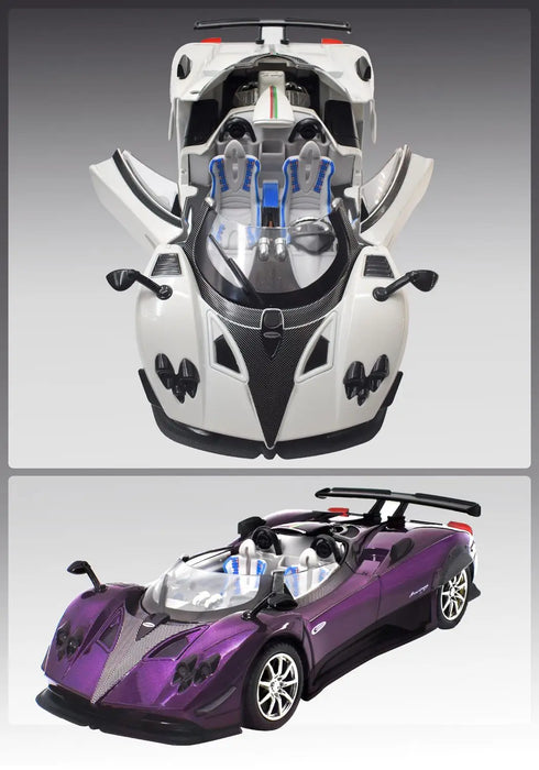 1:24 Pagani Zonda HP Barchetta Alloy Concept Sports Car Model Diecasts Metal Racing Vehicles Car Model Sound Light Kids Toy Gift