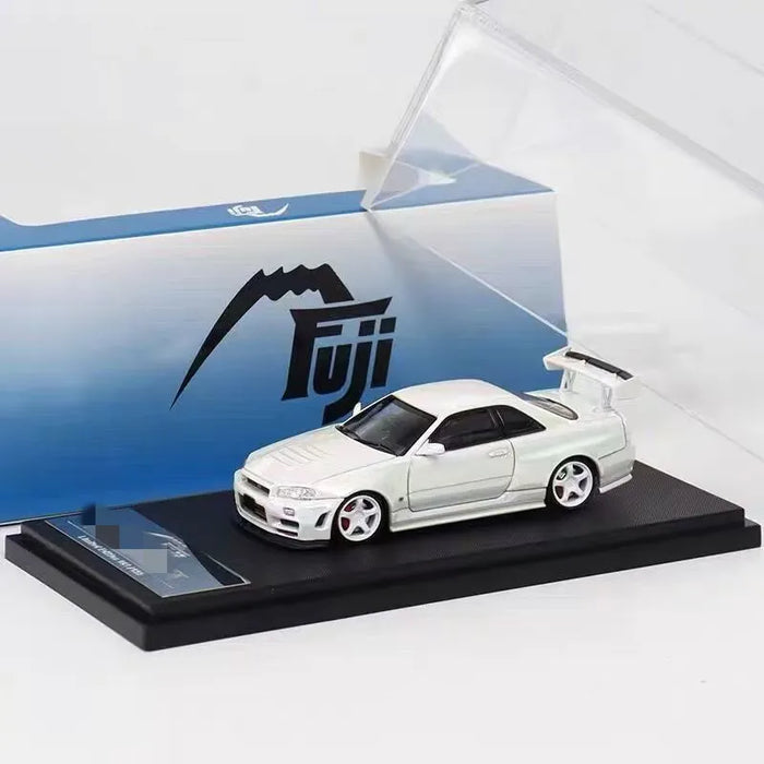Fuji 1:64 Car Skyline GT-R R34 Nismo Z-Tune alloy model car