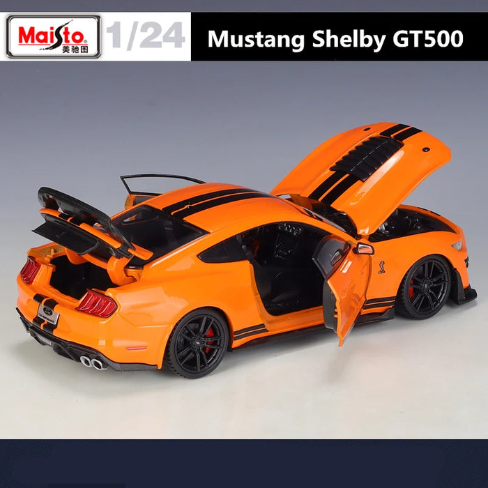 Maisto 1:24 2020 Mustang Shelby GT500 Alloy Sports Car Model Diecasts Metal Toy Racing Vecicles Car Model Collection Kids Gifts
