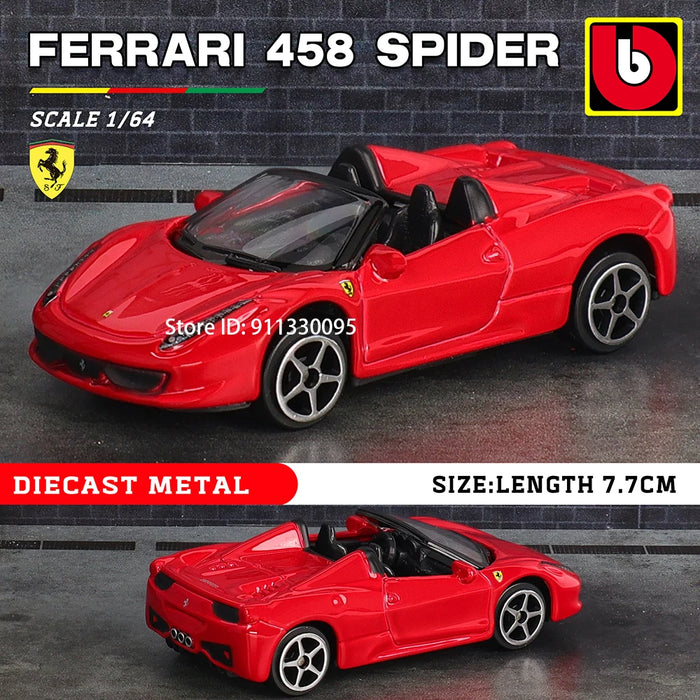 Bburago 1:64 Ferrari ENZO 488 458 F12 296 GTB F40 F50 alloy car die-casting car model toy collection gift mini car model