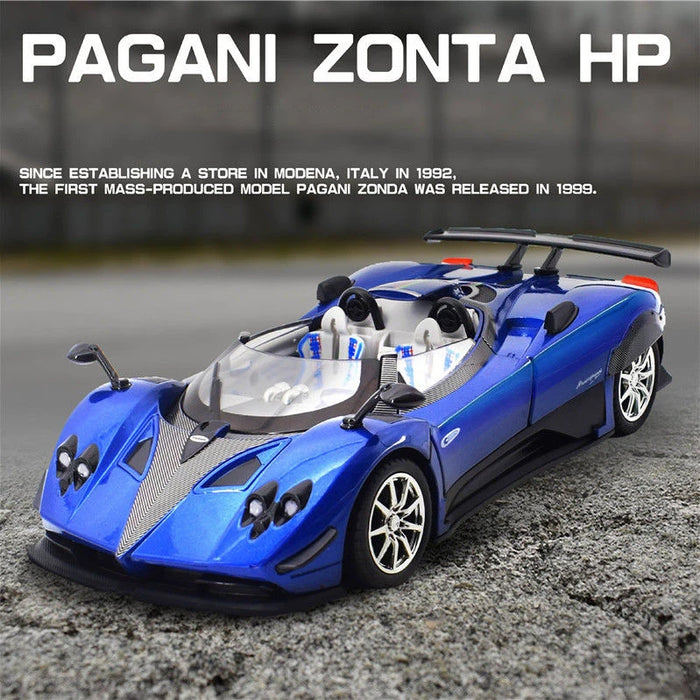 1:24 Pagani Zonda HP Barchetta Alloy Concept Sports Car Model Diecasts Metal Racing Vehicles Car Model Sound Light Kids Toy Gift