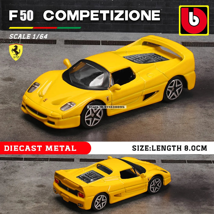 Bburago 1:64 Ferrari ENZO 488 458 F12 296 GTB F40 F50 alloy car die-casting car model toy collection gift mini car model
