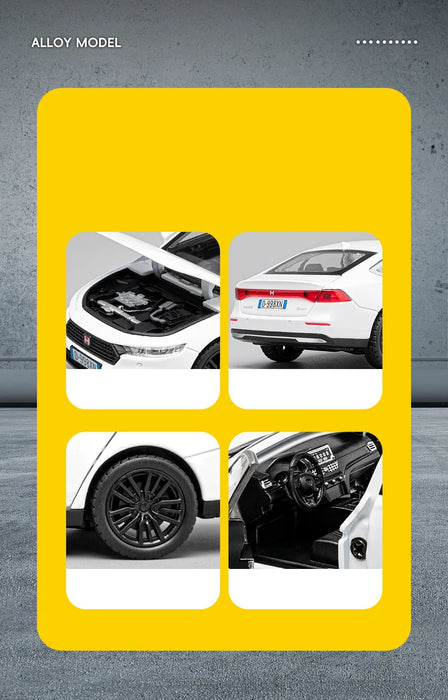 New 1:32 HONDA Accord Alloy Car Model Diecasts Metal Vehicles Car Model High Simulation Sound and Light Collection Kids Toy Gift