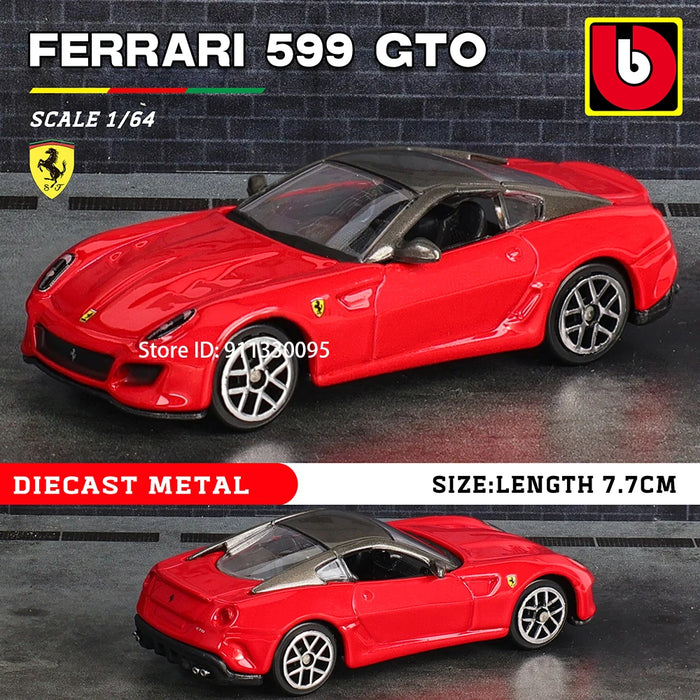 Bburago 1:64 Ferrari ENZO 488 458 F12 296 GTB F40 F50 alloy car die-casting car model toy collection gift mini car model