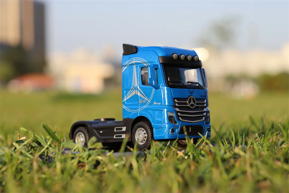 1/50 Alloy Diecast Scale Trucks Toy Car Models Removable Engineering Transport Container Metal Toy Truck Pull Back Toys for Boys