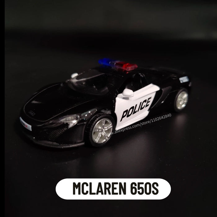 1/36 Mclaren 600LT 650S Pullback Toy Car Model Official Licensed Scale Replica Metal Diecast Miniature Art Xmas Kid Boy Gift