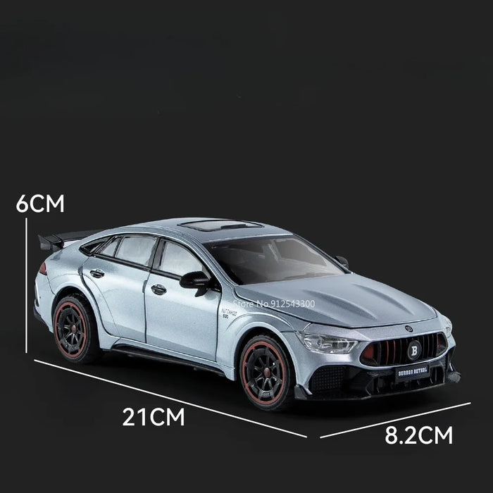 1/24 Scale Babos 900 AMG GT63 Toy Sport Car Model Alloy Diecast Kids Toy Sound Light Pull Back Model Car for Boys Birthday Gifts