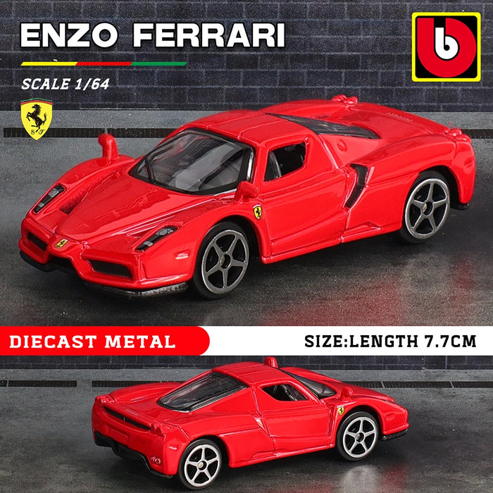 Bburago 1:64 Ferrari ENZO 488 458 F12 296 GTB F40 F50 alloy car die-casting car model toy collection gift mini car model