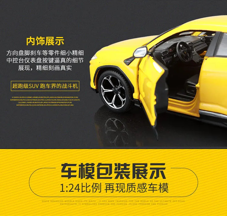 Bburago 1:24 Lamborghini Urus Red Model Super Alloy Car Die Cast Sports Car Collection Toy Luxury Vehicle Boy Birthday Gift
