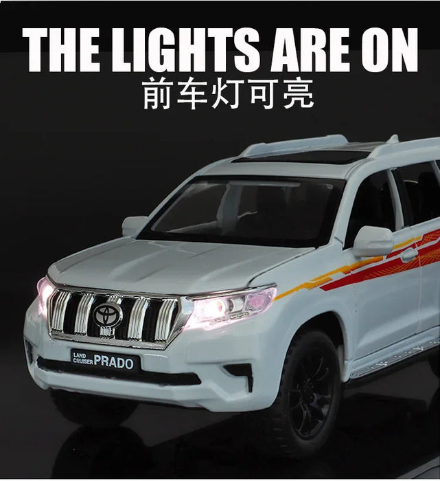 1:32 Toyota LAND CRUISER Prado SUV High Simulation Diecast Car Metal Alloy Model Car Children's toys collection gifts A176