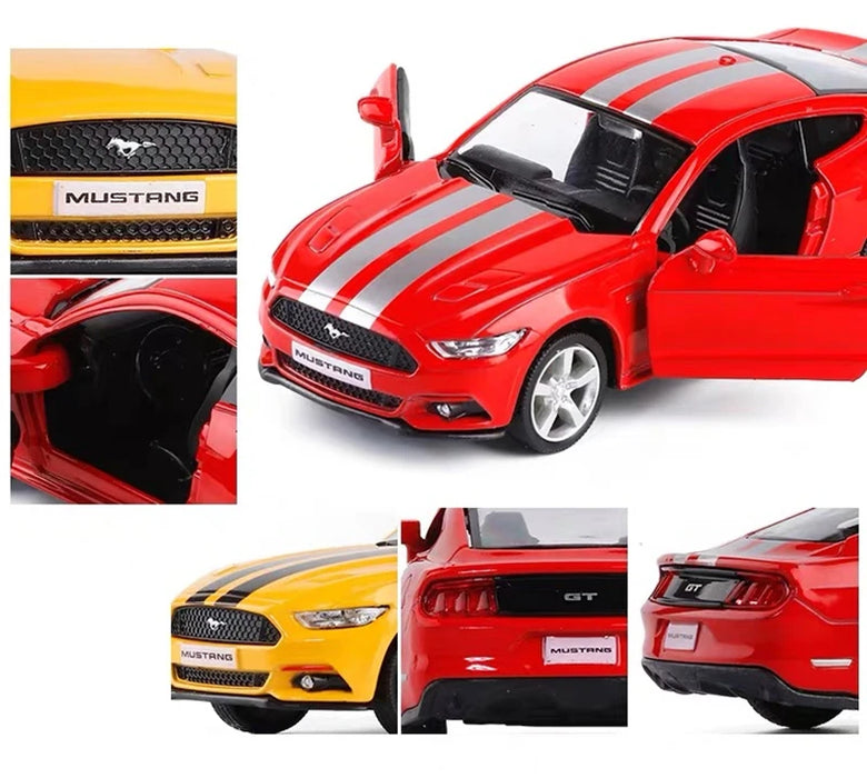 1:36 Ford Mustang GT Alloy Sports Car Model Diecasts Metal Toy Vehicles Car Model High Simulation Childrens Toys Gift Collection