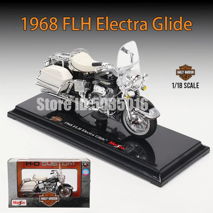 Maisto 1:18 Multiple styles Harley-Davidson 2013 FLHTK Electra Glide Ultra Limited Alloy Motorcycle Model Toy Car Collection