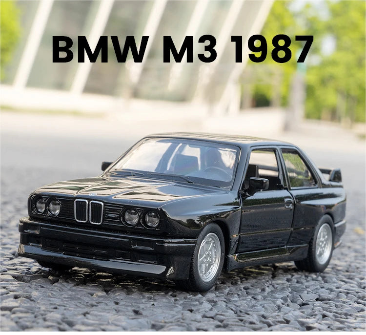 1:36 BMW M3 E30 1987 Porsche 911 Turbo Audi Quattro BMW M4 Metal