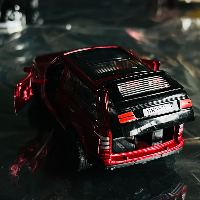 Simulation alloy off-road car model with door opening, children's toy car, boys' cake decoration