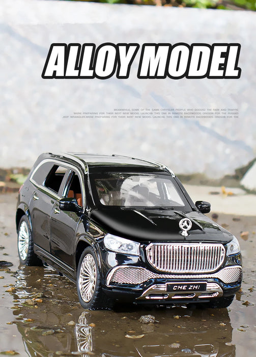 1:24 Maybach GLS GLS600 Alloy Luxy Car Model Simulation Diecasts Metal Toy Vehicles Car Model Sound and Light Childrens Toy Gift