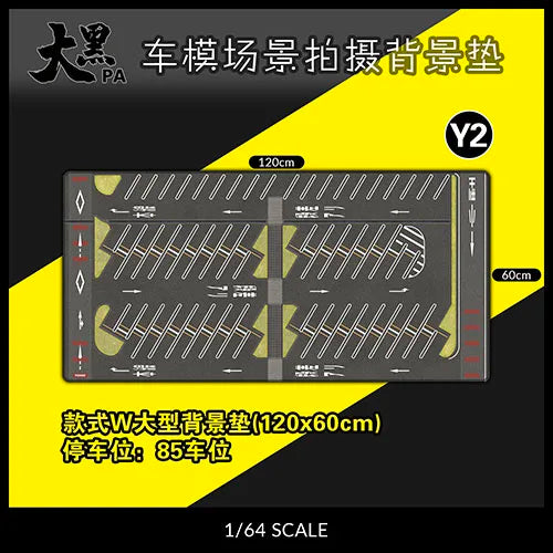 1:64 Scale Car Streets in World Cities Road Scene Accessory Parking Lot Mat For Diecast Vehicle Display Mouse Pad Toys Gifts Fan