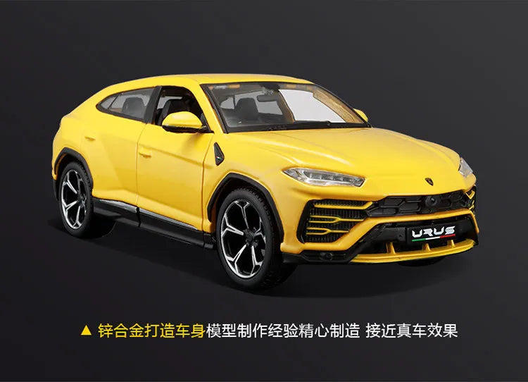 Bburago 1:24 Lamborghini Urus Red Model Super Alloy Car Die Cast Sports Car Collection Toy Luxury Vehicle Boy Birthday Gift