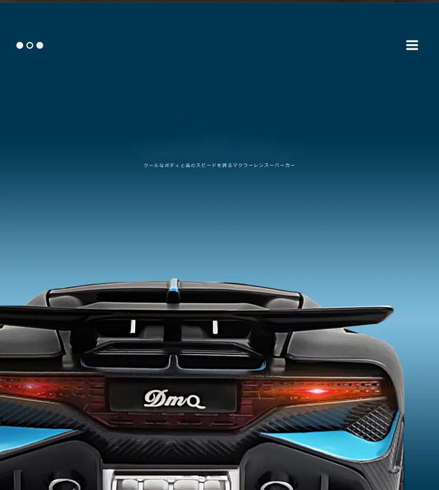 1:32 Alloy Bugatti DIVO Super Sports Car Model Toy Die Cast Pull Back Sound Light Toys Vehicle For Children Kids Gift