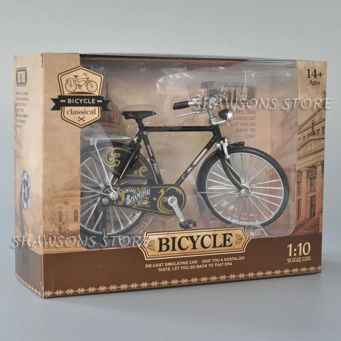 1:10 Scale Diecast Metal Bicycle Toys Vintage Urban City Bike