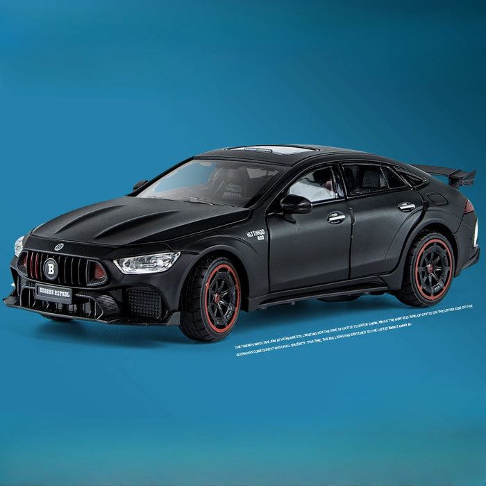 1/24 Scale Babos 900 AMG GT63 Toy Sport Car Model Alloy Diecast Kids Toy Sound Light Pull Back Model Car for Boys Birthday Gifts