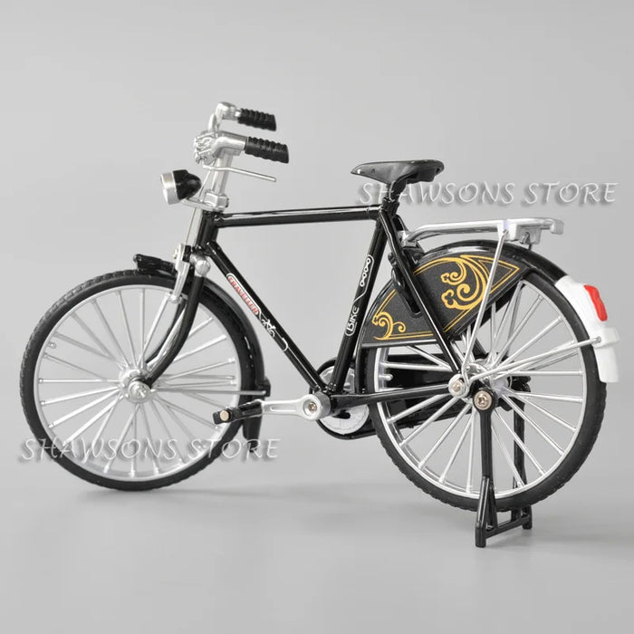 1:10 Scale Diecast Metal Bicycle Toys Vintage Urban City Bike