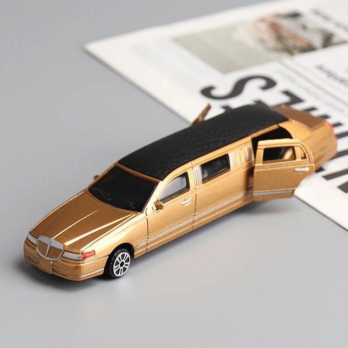 Alloy Car Model Children's Toy Car Model Simulation Stretch Lincoln Limousine Car Collection Toy Children's Gift