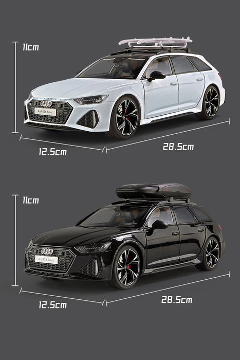 1/18 AUDI RS6 Avant Alloy Die Cast Toy Car Model Sound and Light Children's Toy Collectibles Birthday gift